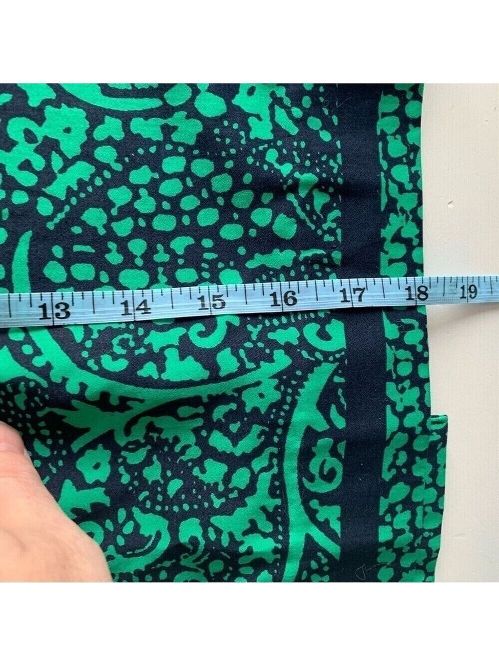 Ann Taylor Factory Green Patterned Mini Pencil Skirt Size 4 - Picture 11 of 11